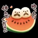 ぽってりシマエナガ団♡夏スタンプ