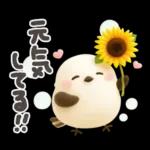 ぽってりシマエナガ団♡夏スタンプ