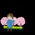 眼鏡女子の春スタンプ