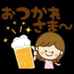 超人気女の子スタンプ