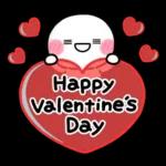 気持ちを伝える♡しろまるハートスタンプ