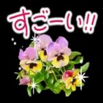 ★ずっと使える！丁寧なお花の挨拶スタンプ