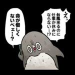 【夏】虚無かわいいアデリーペンギン