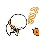 動く▶冬を楽しむ笑顔の小さい人