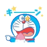 夏のうごくドラえもんスタンプ