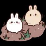 飛び出す♪しろうさくんの挨拶_お返事言葉