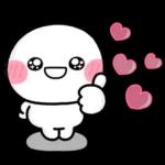 気持ちを伝える♡しろまるハートスタンプ