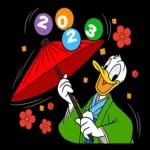 ディズニーキャラクターのあけおめ