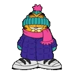 動く！ガーフィールド 3 （冬スタンプ）