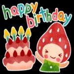 イチゴさんのほんわか定番スタンプ