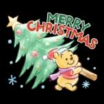 プーたちと新年をお祝い♪年賀スタンプ2025