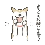 のばされわんこの動くスタンプ