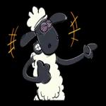 ひつじのショーンが登場！元気いっぱいに活躍するドタバタスタンプです。