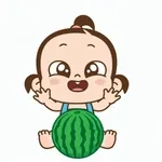 여름에 수박을 먹어요!