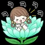 어여쁜 꽃 한송이에 예쁜말 전해요