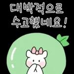 알차게 쓸모있는 수고티콘