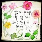 서랍 속 빛바랜 손 편지에 꽃 담아