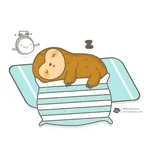 🫣잠들었어?	(살짝 뽀뽀한다)