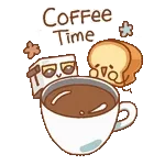 ☕️coffee time☕️	좋은 아침~🤎