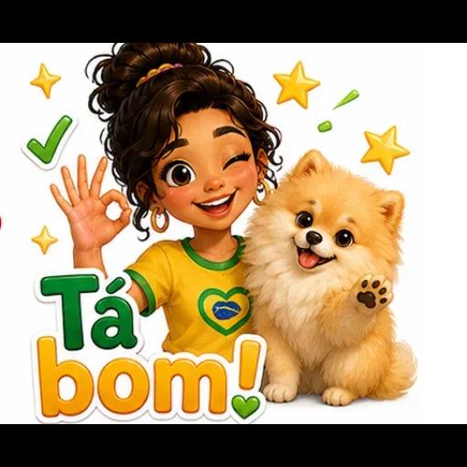 Adesivos de menina