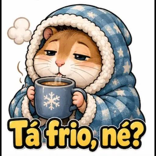 Adesivos de animais de inverno