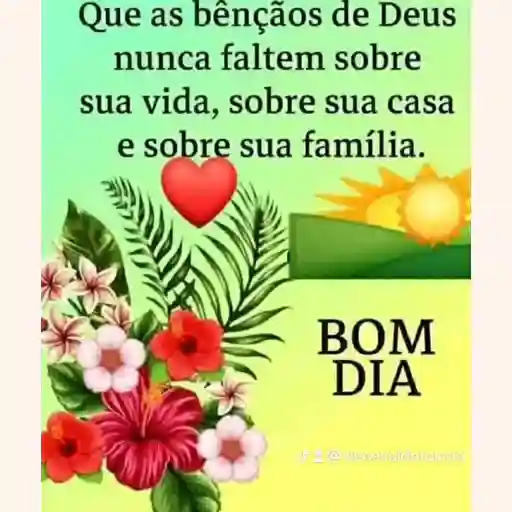 UM BOM DIA COM MUITAS BÊNÇÃO E VITÓRIAS!