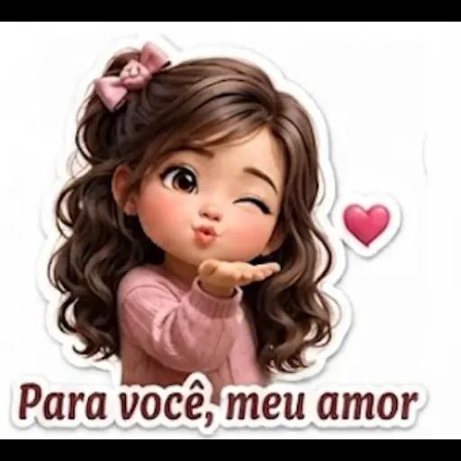Adesivos de menina