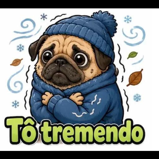 Adesivos de animais de inverno