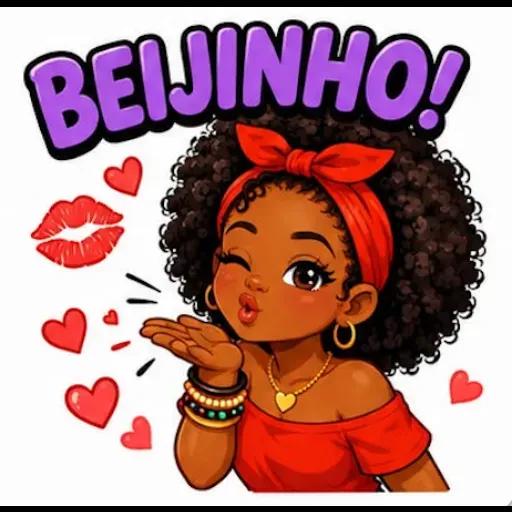Adesivos de menina