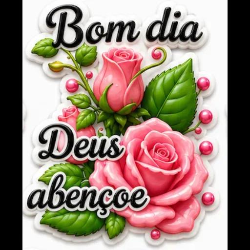 Adesivos de bom dia