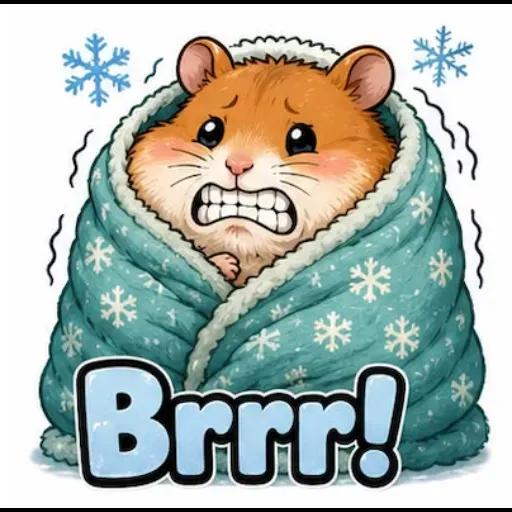 Adesivos de animais de inverno