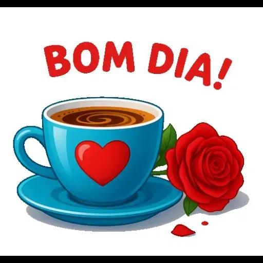 Adesivos de bom dia