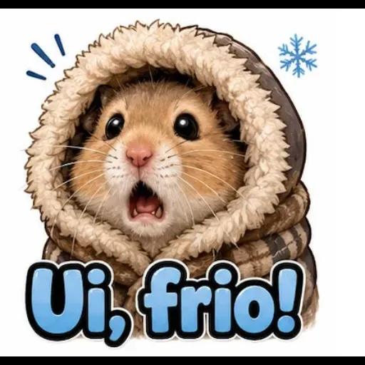 Adesivos de animais de inverno