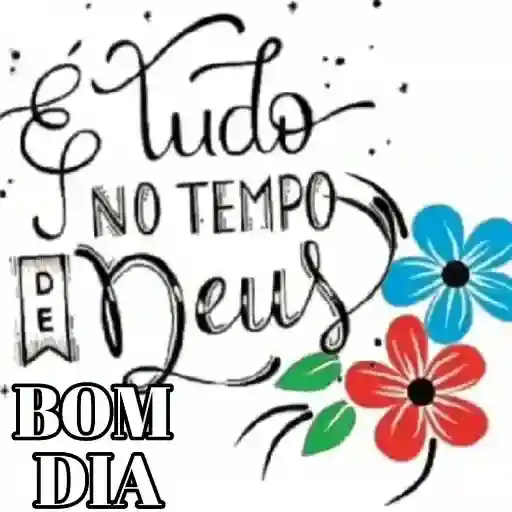 É tudo NO TEMPO DE Deus BOM DIA