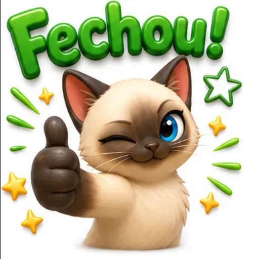 adesivos fofos de gatinhos