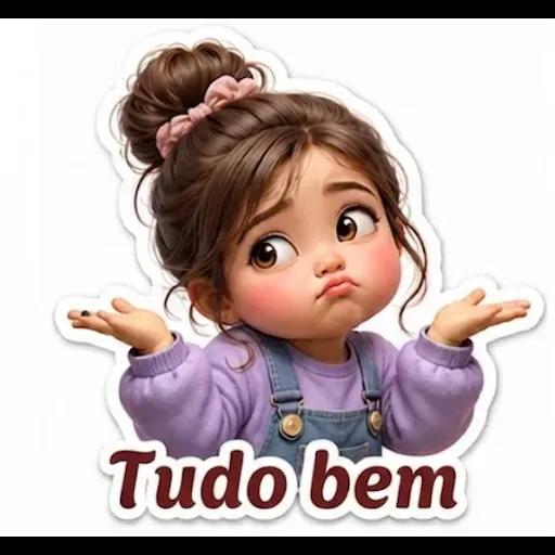 Adesivos de menina