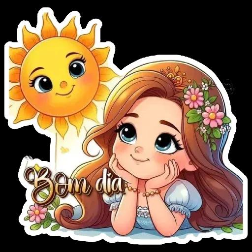 Adesivos de bom dia