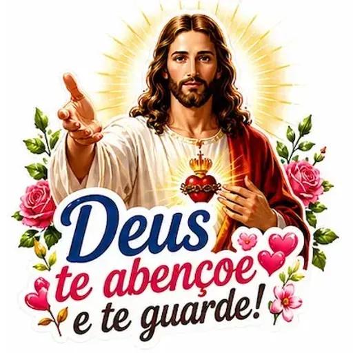 Adesivos com a bênção de Jesus