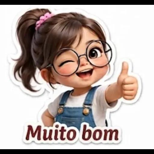 Adesivos de menina