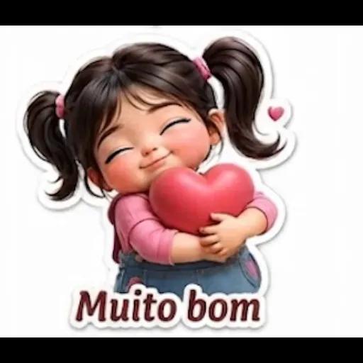 Adesivos de menina