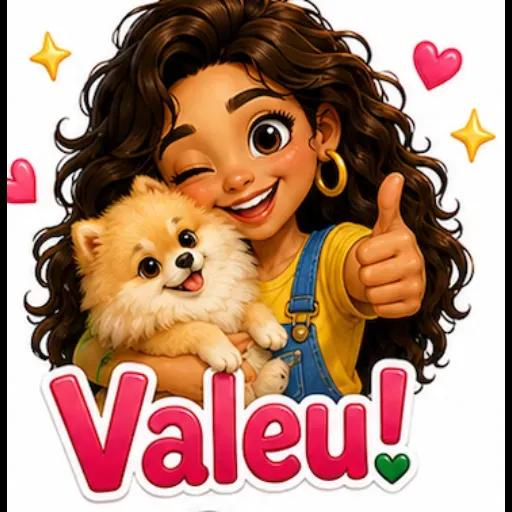 Adesivos de menina