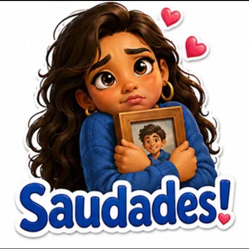 Adesivos de menina