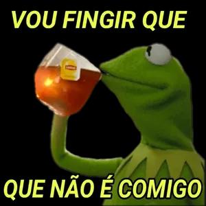 VOU FINGIR QUE QUE NÃO É COMIGO - getsticker.com