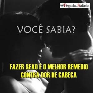 @Pegada.Safada VOCÊ SABIA? FAZER SEXO É O MELHOR REMEDIO CONTRADOR DE CABEÇA  - getsticker.com
