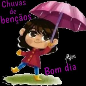 Chuvas de bençãos Altan Bom dia - getsticker.com