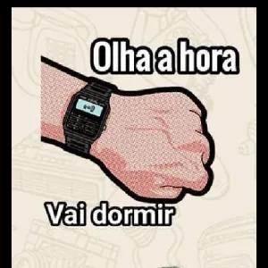 Olha a hora ? 409 Vai dormir - getsticker.com