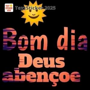 Bom dia Deus abençoe - getsticker.com
