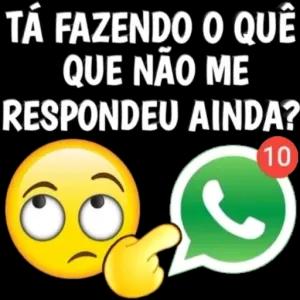 TÁ FAZENDO O QUÊ QUE NÃO ME RESPONDEU AINDA? 10 - getsticker.com