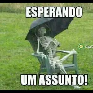 ESPERANDO UM ASSUNTO! - getsticker.com