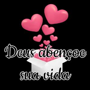 Deus abençoe sua vida  - getsticker.com